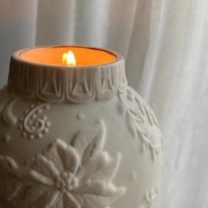 Lenox Ornamental Glow Poinsettia Candle Votive